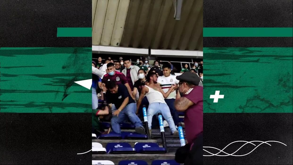 La violencia no para en el Azteca; se registran peleas en gradas y en inmediaciones