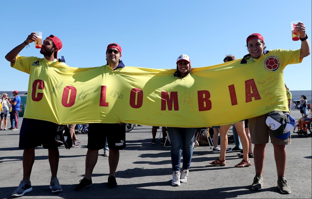 La alegría y el colorido encendió la fiesta del duelo de Colombia y Senegal, partido definitivo en la clasificación a octavos de finl por el grupo H del Mundial de Rusia 2018.