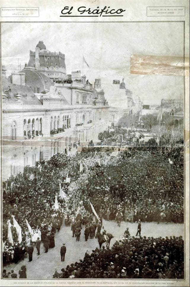 Esta fue la primera portada de El Gráfico en su historia.