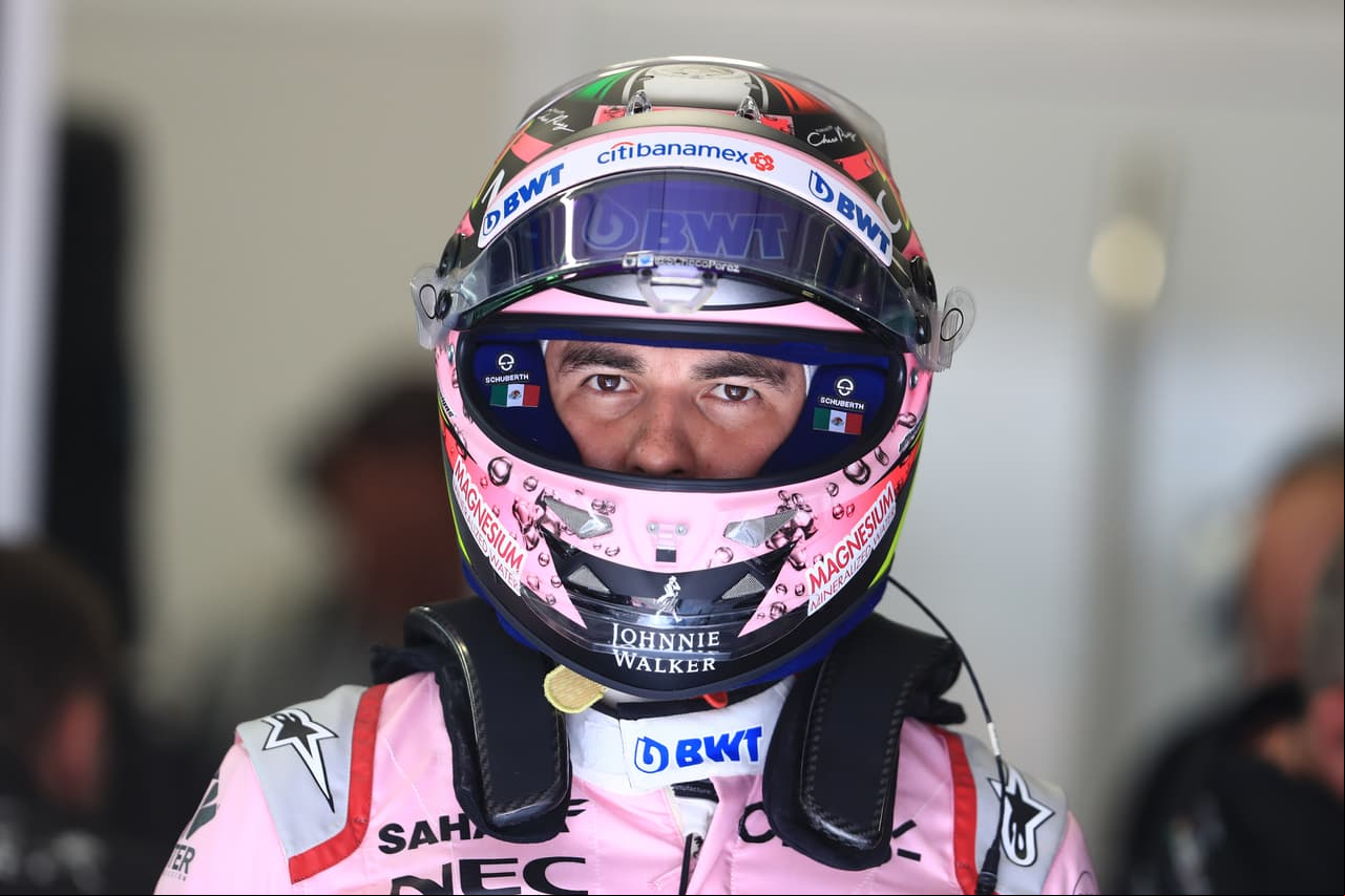 July 8th 2017, Red Bull Ring, Spielberg, Austria; Formula One Grand Prix, qualifying sessions; Sergio Perez - Sahara Force India VJM10 (Photo by Octane/Action Plus via Getty Images)