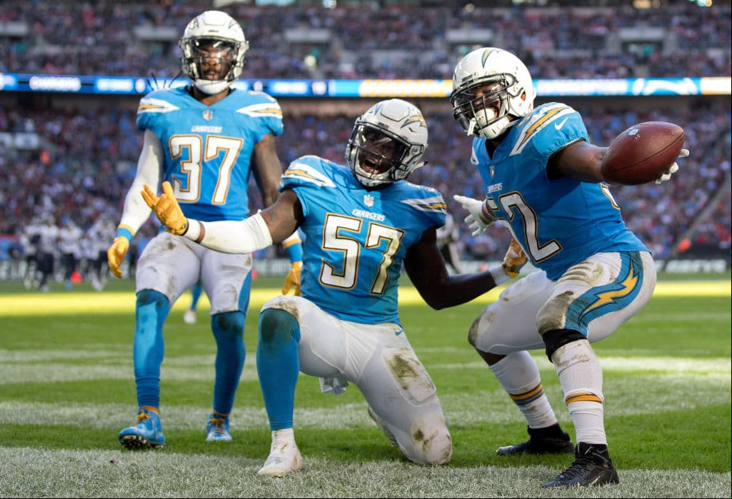 <b>5) Los Angeles Chargers (5-2)</b>. Tuvieron semana de descanso pero sin duda han dejado sensaciones positivas, un equipo completo y que puede ser incómodo de enfrentar en la postemporada.
