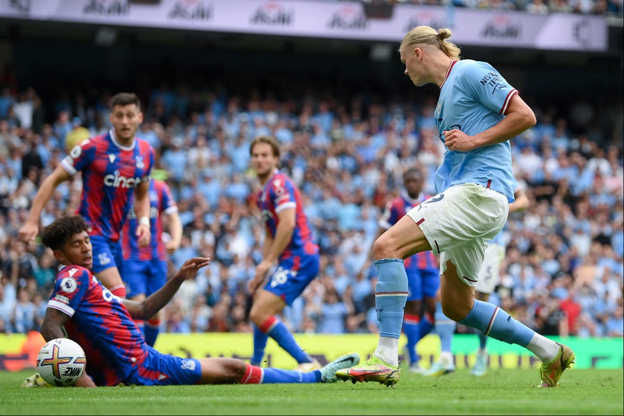 Manchester City remontó un 0-2 para vencer 4-2 al Crystal Palace con un hat-trick de Erling Haaland y gol de Bernardo Silva.