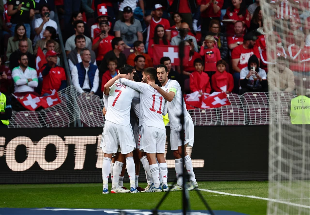 España logró un valioso triunfo en su visita a Suiza que no ha ganado un solo punto en lo que va de esta edición de la Nations League.