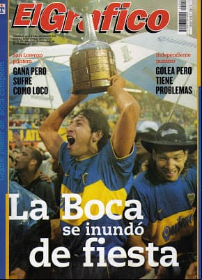 Boca es campeón de la Copa Libertadores con los colombianos Jorge Bermúdez, Óscar Córdoba y Mauricio Serna como proganistas de la conquista.