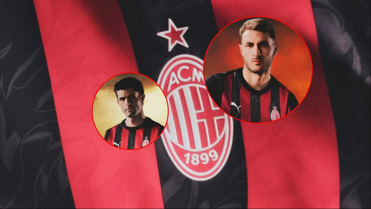 Santiago Gimenez y AC Milan presentan la playera para la nueva temporada