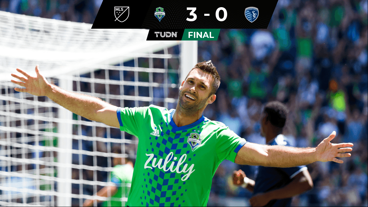La vida es bella para Seattle: los esmeraldas golean por 3-0 a SKC