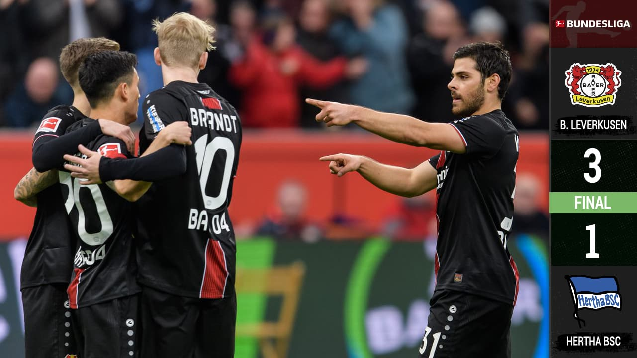 Con Kai Havertz brillando, Bayer Leverkusen doblega al Hertha Berlin