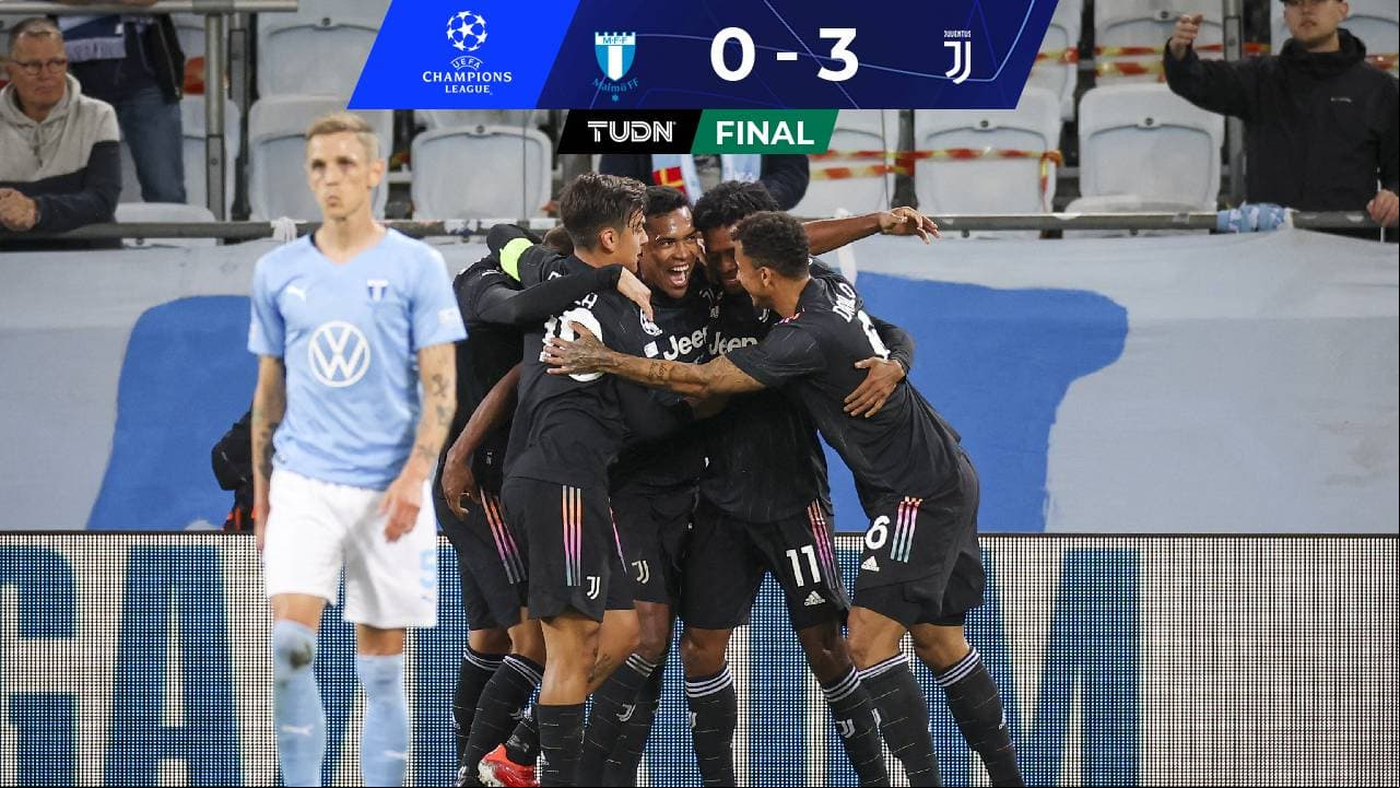 Juventus golea al Mamo e inicia como líder de grupo en Champions